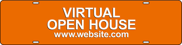 Virtual Open House Sign Rider, 6h x 24w